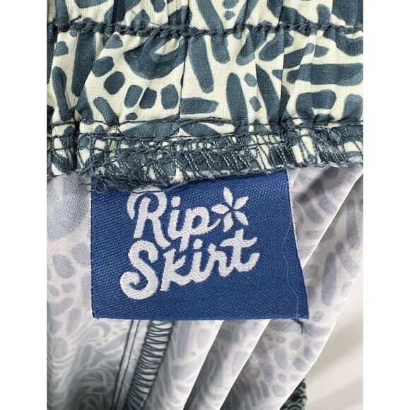 Women's Blue Patterned Wide Leg Pants - Picture 8 of 11